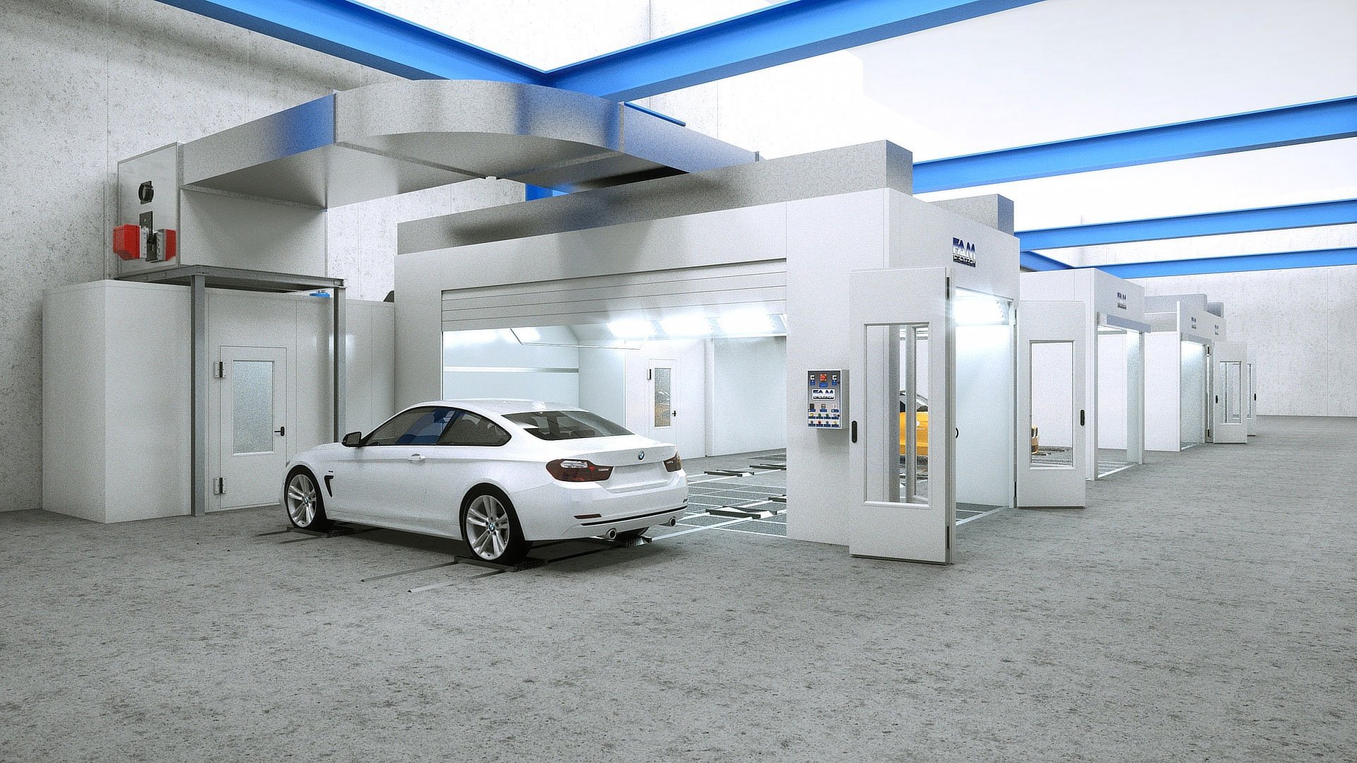 Lakkboks og lakkeringskabin for skade og lakk - Paintbox Pro (10)